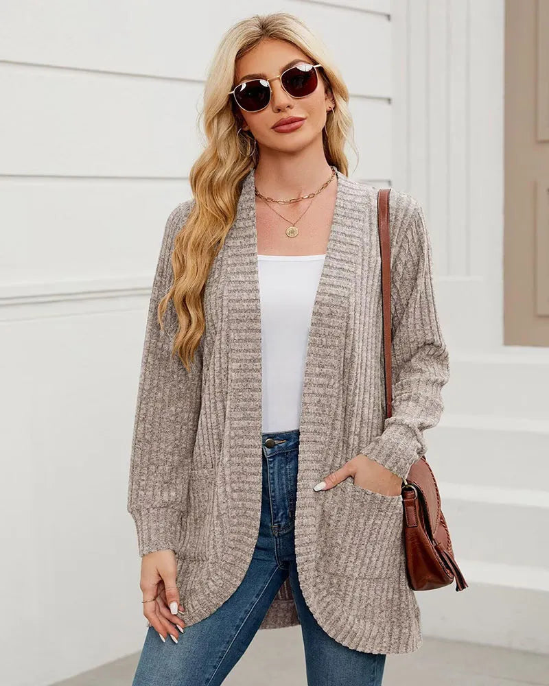 Womens Long Cardigan Lightweight Sweater