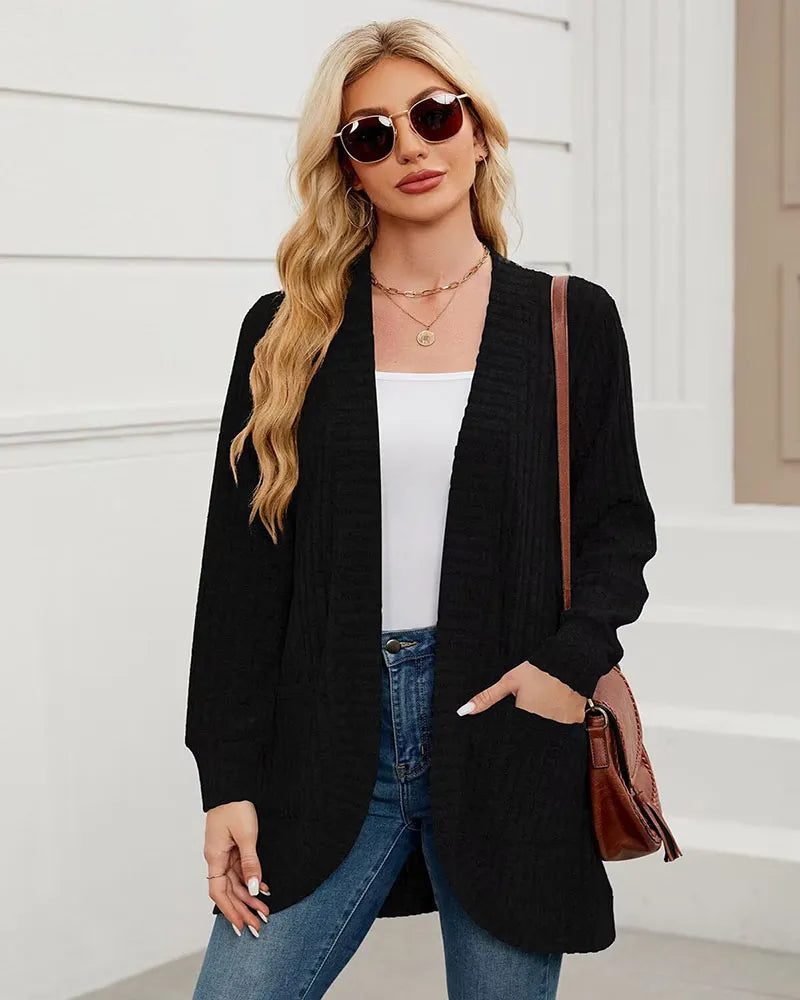 Womens Long Cardigan Lightweight Sweater