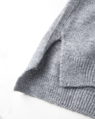 Oversized Split Hem Pullover Sweater