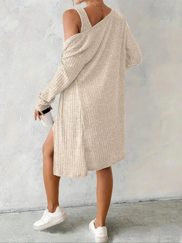 Women's Striped Dress Set