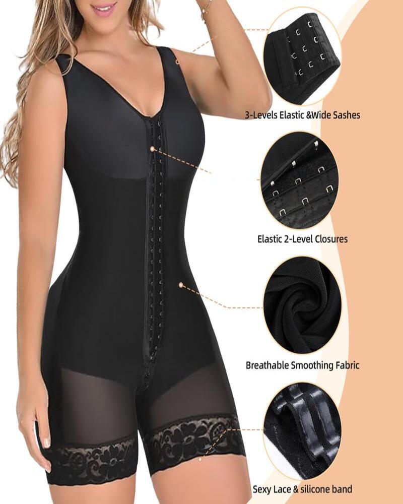 Women's tummy-control and butt-lifting body shaper
