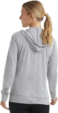 Hanes Women’s Slub Knit Full-Zip Hoodie, Textured Cotton Zip-Up T-Shirt Hoodie for Women