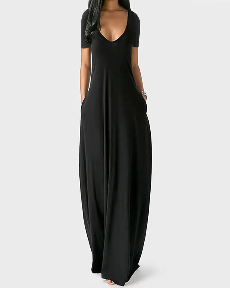 Long Pocket Lounge Dress
